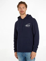 Tommy Jeans Kapuzensweatshirt TJM REG ENTRY GRAPHIC HOODIE Dunkelblau/Schwarz/Hellblau