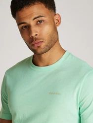 Calvin Klein T-Shirt ENLARGED BACK LOGO T-SHIRT mit Logodruck Türkis/Hellgrün/Grün