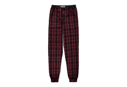 BOSS Pyjamahose Easy Pants Cuff EW mit Eingriff und Seitentaschen Lila/Rot/Dunkelrot
