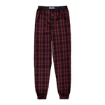 BOSS Pyjamahose Easy Pants Cuff EW mit Eingriff und Seitentaschen Lila/Rot/Dunkelrot
