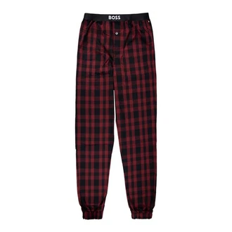 BOSS Pyjamahose Easy Pants Cuff EW mit Eingriff und Seitentaschen Lila/Rot/Dunkelrot
