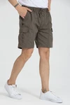 Kendindza Collection Cargoshorts Bermuda Herren Khaki/Dunkelgrün