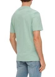 s.Oliver T-Shirt Kurzarmshirt Grün/Hellgrün