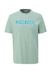 s.Oliver T-Shirt Kurzarmshirt Grün/Hellgrün