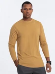OMBRE Longsleeve Herren Basic Khaki/Braun/Beige