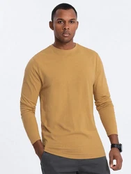 OMBRE Longsleeve Herren Basic Khaki/Braun/Beige