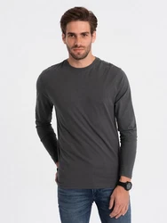 OMBRE Longsleeve Herren Basic Dunkelgrau/Grau/Hellgrau
