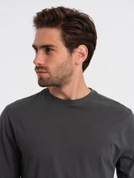 OMBRE Longsleeve Herren Basic Dunkelgrau/Grau/Hellgrau