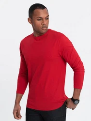 OMBRE Longsleeve Herren Basic Rot