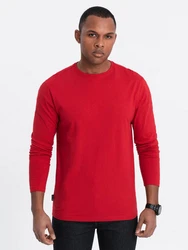OMBRE Longsleeve Herren Basic Rot