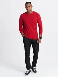 OMBRE Longsleeve Herren Basic Rot