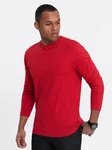 OMBRE Longsleeve Herren Basic Rot