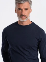 OMBRE Longsleeve Herren Basic Dunkelblau