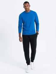 OMBRE Longsleeve Herren Basic Blau