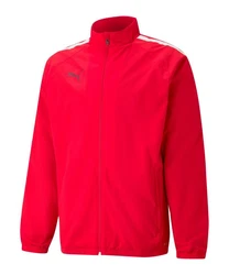 PUMA Sweatjacke teamLIGA Sideline Jacke Rot/Dunkelrot