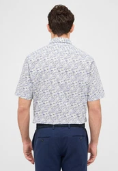 Eterna Kurzarmhemd COMFORT FIT EASY IRON Grau/Dunkelblau/Grün