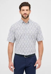 Eterna Kurzarmhemd COMFORT FIT EASY IRON Grau/Dunkelblau/Grün