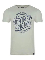 DENIMFY T-Shirt Herren Printshirt DFNuri Regular Fit Grün/Hellgrün/Dunkelgrün/Khaki/Hellblau