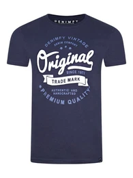 T-Shirt Herren Printshirt DFNuri Regular Fit (1-tlg) Kurzarm Tee Shirt mit Rundhalsausschnitt aus 100% Baumwolle