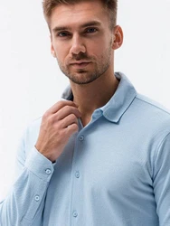 OMBRE Langarmhemd Hellblau/Blau
