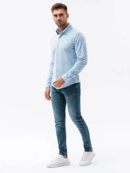 OMBRE Langarmhemd Hellblau/Blau