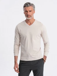 Longsleeve Longsleeve fr Herren mit V-Ausschnitt.