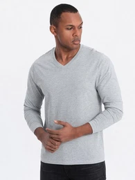 Longsleeve Longsleeve fr Herren mit V-Ausschnitt.