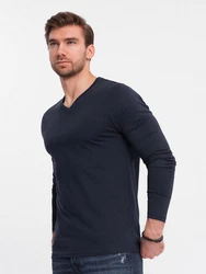 Ombre Men's unprinted Longsleeve mit Rundhalsausschnitt Ombre
