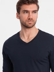 Ombre Men's unprinted Longsleeve mit Rundhalsausschnitt Ombre