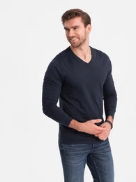 Longsleeve Longsleeve fr Herren mit V-Ausschnitt.