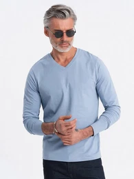 Longsleeve Longsleeve fr Herren mit V-Ausschnitt.