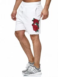 Sweatshorts Red Bridge Herren Shorts Kurze Hose Sport-Shorts fransiges Beinende