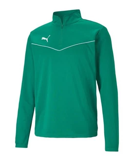 PUMA teamRISE HalfZip Sweatshirt Grün/Neonfarben/Dunkelgrün