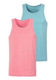 Tanktop (Packung, 2-tlg) in schner Melange-Optik