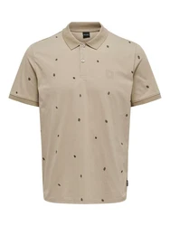 Only & Sons Poloshirt 'DAVE' Beige (7491)