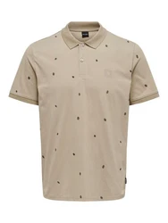 Only & Sons Poloshirt 'DAVE' Beige (7491)
