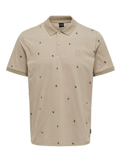 Only & Sons Poloshirt 'DAVE' Beige (7491)