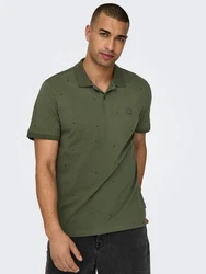 Only & Sons Poloshirt 'DAVE' Olive (7491)