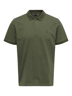 Only & Sons Poloshirt 'DAVE' Olive (7491)