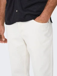 ONLY & SONS Regular-fit-Jeans Denim Jeans Relaxed Fit (7490) Weiß