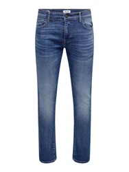 ONLY & SONS Slim-fit-Jeans Jeans Slim Fit Denim Pants (7065) Blau