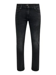 ONLY & SONS Slim-fit-Jeans Jeans Slim Fit Denim Pants (7065) Schwarz (7065)