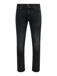 ONLY & SONS Slim-fit-Jeans Jeans Slim Fit Denim Pants (7065) Schwarz (7065)