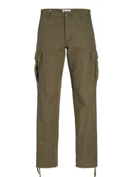 Jack & Jones Cargohose JPSTKANE BARKLEY CARGO PANT Khaki/Dunkelgrün/Braun