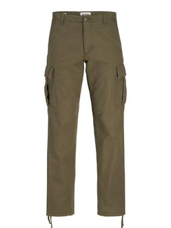 Jack & Jones Cargohose JPSTKANE BARKLEY CARGO PANT Khaki/Dunkelgrün/Braun