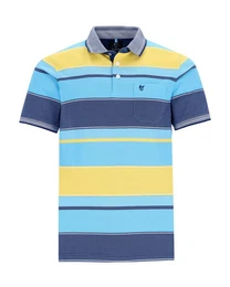 Poloshirt Poloshirt mit garngefrbtem Streifenverlauf