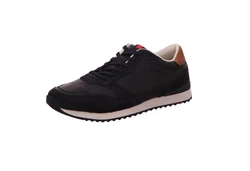Lloyd Schnürschuh Sneaker Leder Schwarz/Rot/Hellblau/Rosa