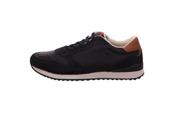 Lloyd Schnürschuh Sneaker Leder Schwarz/Rot/Hellblau/Rosa