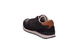 Lloyd Schnürschuh Sneaker Leder Schwarz/Rot/Hellblau/Rosa