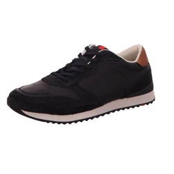 Lloyd Schnürschuh Sneaker Leder Schwarz/Rot/Hellblau/Rosa